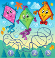 kites theme image 4 vector image