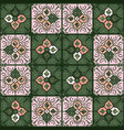 seamless pattern with decorative mosaic elements vector image vector image