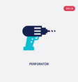 two color perforator icon from general concept vector image