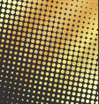 abstract dotted golden background halftone vector image