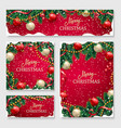 christmas design for poster website header vector image vector image