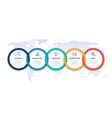 global business steps chart strategy timeline vector image vector image