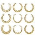laurel wreaths 1 vector image vector image