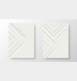 minimal covers design geometric white gradients vector image vector image