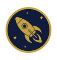 rocket icon vector image vector image