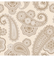 seamless paisley lacy pattern vector image