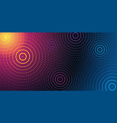 abstract modern banner with rings ripples vector image