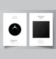 layout a4 format cover mockups design vector image