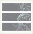 abstract geometric triangular banners vector image vector image