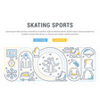 banner skating sports vector image