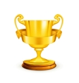gold trophy vector image
