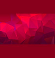 pink red low poly bg for banner vector image