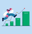 development and success in business concept vector image