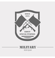 military logo and badges graphic template vector image