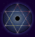 david star and torus yantra sacred geometry vector image vector image