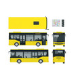 passenger city bus for branding identity vector image