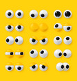 cartoon 3d eyes toys eyeballs eyelids funny vector image vector image