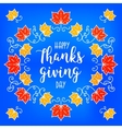 flat design style happy thanksgiving day badge vector image vector image
