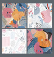 collection four colorful collage vector image vector image