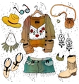fashion clothing set vector image vector image