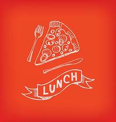 Lunch menu restaurant design Royalty Free Vector Image