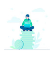 making money - flat design style colorful vector image vector image