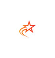 star shine logo vector image