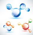 abstract molecule shape vector image