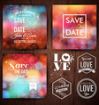 save the date for personal holiday cards wedding vector image vector image