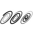 oval spiral logo circle vortex line creative vector image vector image