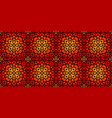 red abstract seamless mosaic ornament orange vector image vector image