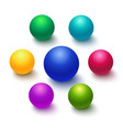 colorful sphere or ball isolated vector image
