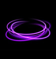 purple circle light effect background swirl glow vector image