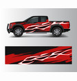 truck and vehicle car racing graphic for wrap vector image vector image