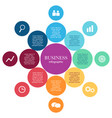 abstract round infographics color circle diagram vector image vector image