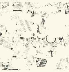 Seamless pattern with collage of newspaper Vector Image