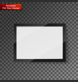 digital frame on transparent background vector image vector image