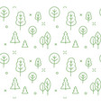 line icons style seamless pattern vector image vector image