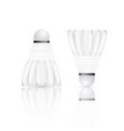 shuttlecock with reflection badminton - sport vector image