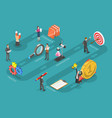 3d isometric flat conceptual vector image