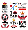 happy fathers day vintage retro type font vector image vector image