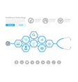 stethoscope flat icons in medicine science vector image