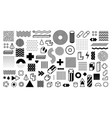 memphis geometric shapes trendy graphic element vector image