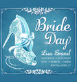 bridal shower invitation card vector image