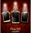 antique distressed photoframes vector image vector image