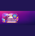 retirement investments concept banner header vector image