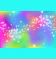 rainbow unicorn fantasy background with wave vector image