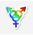 gender identity icon bisexual symbol vector image