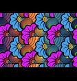 african wax print fabric ethnic overlap flowers vector image