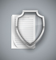 glass shield vector image vector image